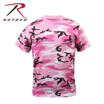 T-Shirt YOUTH/  Pink Camoflauge